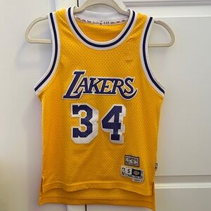 O’Neal #34 Los Angeles Lakers Yellow Lakers Basketball Jersey